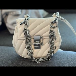 Fake Chloe White Drew Bijou Mini Shoulder Bag
